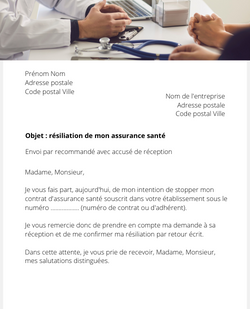 la lettre pour resilier une mutuelle