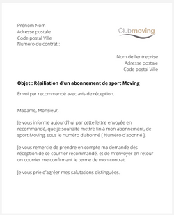 Se désabonner de Club Moving