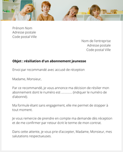 la lettre pour un magazine jeunesse